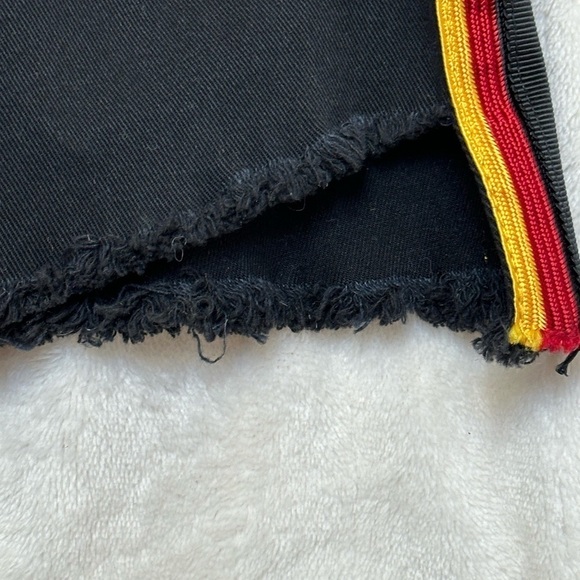 Pam & Gela Black Uniform Side Stripe Pant Adjustable Lace Up Back Waist Size 24 - Picture 8 of 15